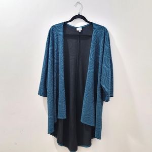 LuLaRoe Cardigan Sweater Teal | Size Large